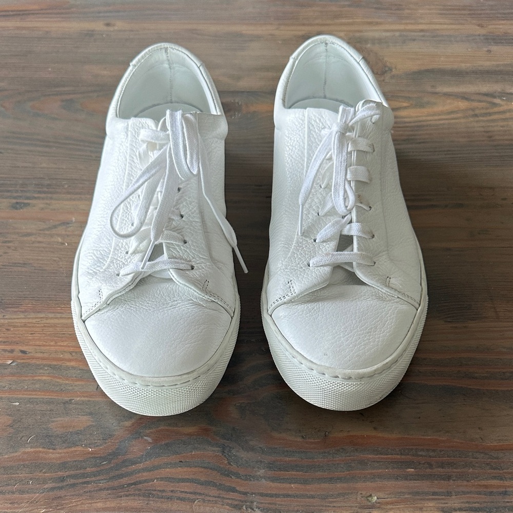Reiss White Leather Sneakers